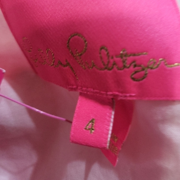 Lilly Pulitzer Iralee Flare Dress Short Sleeve Pink Multi European Wrap Dress - Picture 5 of 9